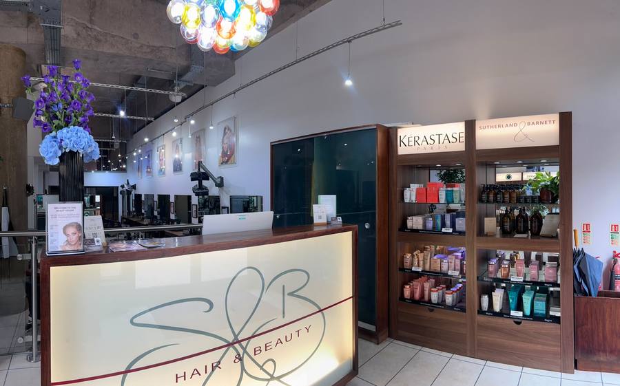 The reception desk at Sutherland & Barnett