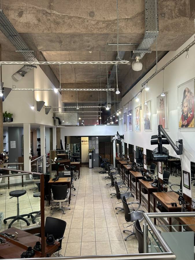 Looking down the salon from the front